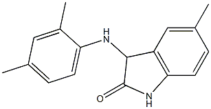 3-[(2,4-dimethylphenyl)amino]-5-methyl-2,3-dihydro-1H-indol-2-one Structure