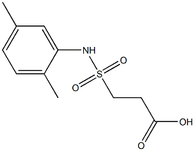 3-[(2,5-dimethylphenyl)sulfamoyl]propanoic acid 구조식 이미지