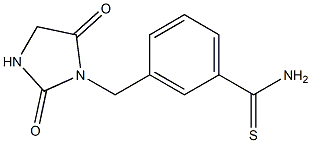 3-[(2,5-dioxoimidazolidin-1-yl)methyl]benzenecarbothioamide Structure