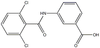 3-[(2,6-dichlorobenzene)amido]benzoic acid 구조식 이미지