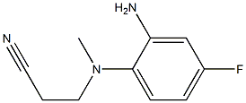 3-[(2-amino-4-fluorophenyl)(methyl)amino]propanenitrile 구조식 이미지