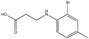 3-[(2-bromo-4-methylphenyl)amino]propanoic acid 구조식 이미지