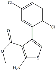 methyl 2-amino-4-(2,5-dichlorophenyl)thiophene-3-carboxylate Structure