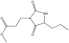 methyl 3-(2,5-dioxo-4-propylimidazolidin-1-yl)propanoate Structure