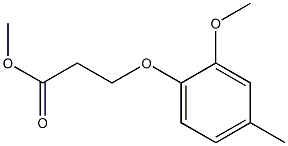 methyl 3-(2-methoxy-4-methylphenoxy)propanoate Structure