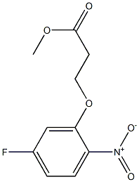 methyl 3-(5-fluoro-2-nitrophenoxy)propanoate Structure