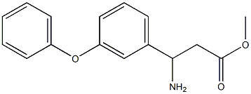 methyl 3-amino-3-(3-phenoxyphenyl)propanoate 구조식 이미지