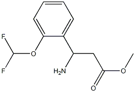 methyl 3-amino-3-[2-(difluoromethoxy)phenyl]propanoate Structure