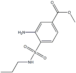 methyl 3-amino-4-(propylsulfamoyl)benzoate Structure