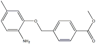 methyl 4-(2-amino-5-methylphenoxymethyl)benzoate 구조식 이미지