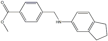 methyl 4-[(2,3-dihydro-1H-inden-5-ylamino)methyl]benzoate 구조식 이미지