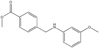 methyl 4-{[(3-methoxyphenyl)amino]methyl}benzoate 구조식 이미지