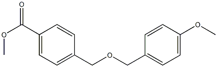 methyl 4-{[(4-methoxyphenyl)methoxy]methyl}benzoate 구조식 이미지