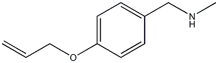methyl({[4-(prop-2-en-1-yloxy)phenyl]methyl})amine Structure