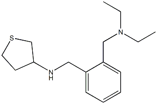 N-({2-[(diethylamino)methyl]phenyl}methyl)thiolan-3-amine Structure