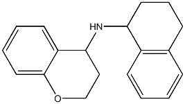 N-(1,2,3,4-tetrahydronaphthalen-1-yl)-3,4-dihydro-2H-1-benzopyran-4-amine 구조식 이미지