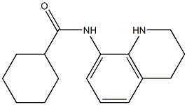 N-(1,2,3,4-tetrahydroquinolin-8-yl)cyclohexanecarboxamide 구조식 이미지