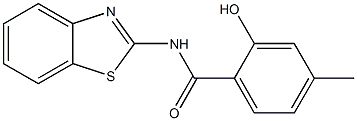 N-(1,3-benzothiazol-2-yl)-2-hydroxy-4-methylbenzamide Structure