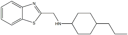 N-(1,3-benzothiazol-2-ylmethyl)-4-propylcyclohexan-1-amine 구조식 이미지