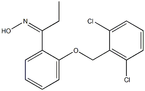 N-(1-{2-[(2,6-dichlorophenyl)methoxy]phenyl}propylidene)hydroxylamine Structure