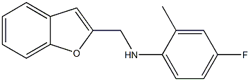 N-(1-benzofuran-2-ylmethyl)-4-fluoro-2-methylaniline Structure
