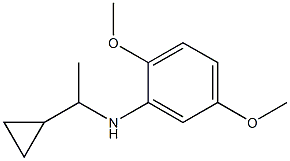 N-(1-cyclopropylethyl)-2,5-dimethoxyaniline Structure