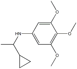 N-(1-cyclopropylethyl)-3,4,5-trimethoxyaniline Structure