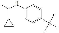 N-(1-cyclopropylethyl)-4-(trifluoromethyl)aniline Structure