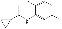 N-(1-cyclopropylethyl)-5-fluoro-2-methylaniline 구조식 이미지