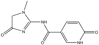 N-(1-methyl-4-oxo-4,5-dihydro-1H-imidazol-2-yl)-6-oxo-1,6-dihydropyridine-3-carboxamide 구조식 이미지