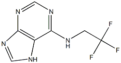 N-(2,2,2-trifluoroethyl)-7H-purin-6-amine 구조식 이미지