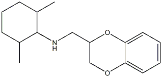 N-(2,3-dihydro-1,4-benzodioxin-2-ylmethyl)-2,6-dimethylcyclohexan-1-amine 구조식 이미지