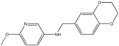 N-(2,3-dihydro-1,4-benzodioxin-6-ylmethyl)-6-methoxypyridin-3-amine Structure