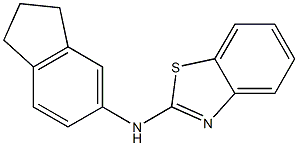 N-(2,3-dihydro-1H-inden-5-yl)-1,3-benzothiazol-2-amine Structure