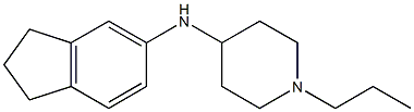 N-(2,3-dihydro-1H-inden-5-yl)-1-propylpiperidin-4-amine 구조식 이미지