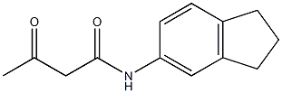 N-(2,3-dihydro-1H-inden-5-yl)-3-oxobutanamide Structure