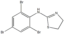 N-(2,4,6-tribromophenyl)-4,5-dihydro-1,3-thiazol-2-amine 구조식 이미지