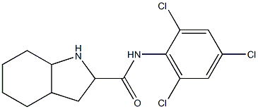 N-(2,4,6-trichlorophenyl)-octahydro-1H-indole-2-carboxamide Structure