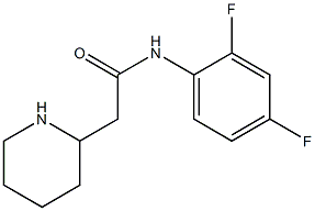 N-(2,4-difluorophenyl)-2-(piperidin-2-yl)acetamide 구조식 이미지