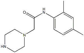 N-(2,4-dimethylphenyl)-2-(piperazin-1-yl)acetamide 구조식 이미지