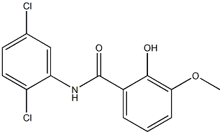 N-(2,5-dichlorophenyl)-2-hydroxy-3-methoxybenzamide 구조식 이미지