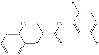 N-(2,5-difluorophenyl)-3,4-dihydro-2H-1,4-benzoxazine-2-carboxamide Structure