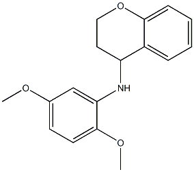 N-(2,5-dimethoxyphenyl)-3,4-dihydro-2H-1-benzopyran-4-amine Structure