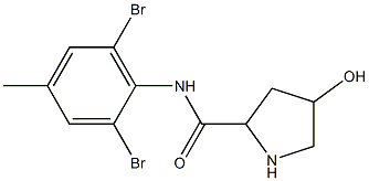 N-(2,6-dibromo-4-methylphenyl)-4-hydroxypyrrolidine-2-carboxamide Structure