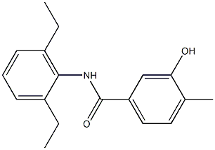 N-(2,6-diethylphenyl)-3-hydroxy-4-methylbenzamide 구조식 이미지