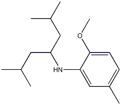 N-(2,6-dimethylheptan-4-yl)-2-methoxy-5-methylaniline Structure