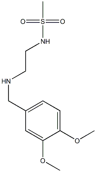 N-(2-{[(3,4-dimethoxyphenyl)methyl]amino}ethyl)methanesulfonamide 구조식 이미지