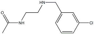N-(2-{[(3-chlorophenyl)methyl]amino}ethyl)acetamide Structure