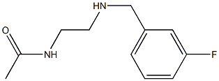 N-(2-{[(3-fluorophenyl)methyl]amino}ethyl)acetamide 구조식 이미지