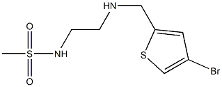 N-(2-{[(4-bromothiophen-2-yl)methyl]amino}ethyl)methanesulfonamide 구조식 이미지